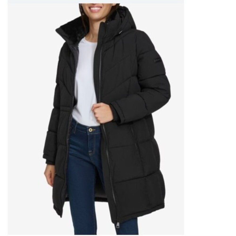 New with Tags! DKNY Women's Long Puffer Jacket
